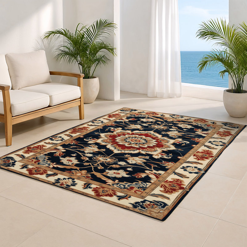 Tapis intérieur et extérieur ArtDeco, Rectangulaire 8 pi x 10 pi