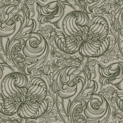 Llewelyn-Bowen - Off The Wall Floral Non-Woven Wallpaper Roll
