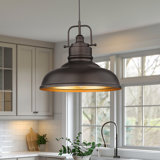 Osburn 1 - Light Oil Rubbed Bronze Dome Pendant