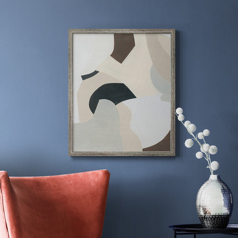 «Shifting Neutrals I», toile encadrée de qualité supérieure - prête à être accrochée, Gris, H 24 po x l 20 po