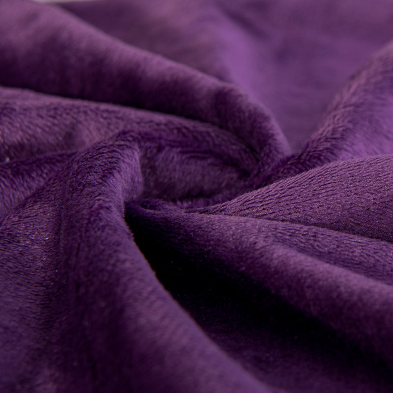 Housse de coussin carré en velours, H 24 po x l 24 po, Mauve