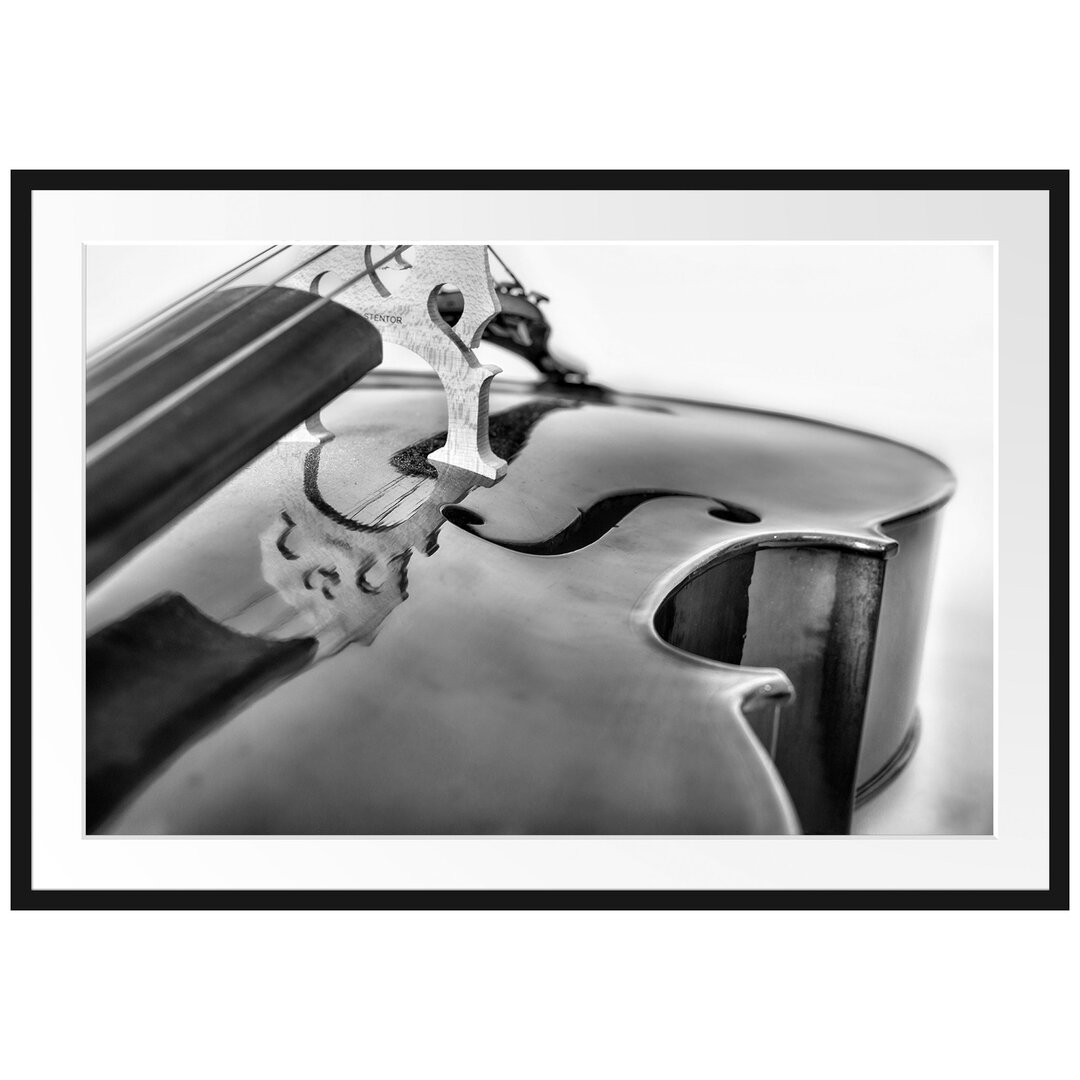 Gerahmtes Poster Cello