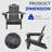 Ayanda HDPE Folding Adirondack Chair With Dual Cup Holder(Set Of 2)-603688848