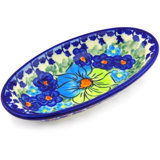 Polish Pottery Stoneware Condiment Server