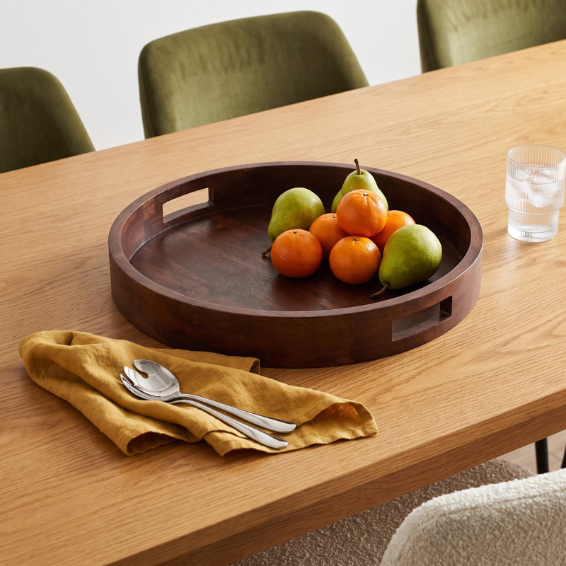 Parkside Wood Tray, Walnut Brown