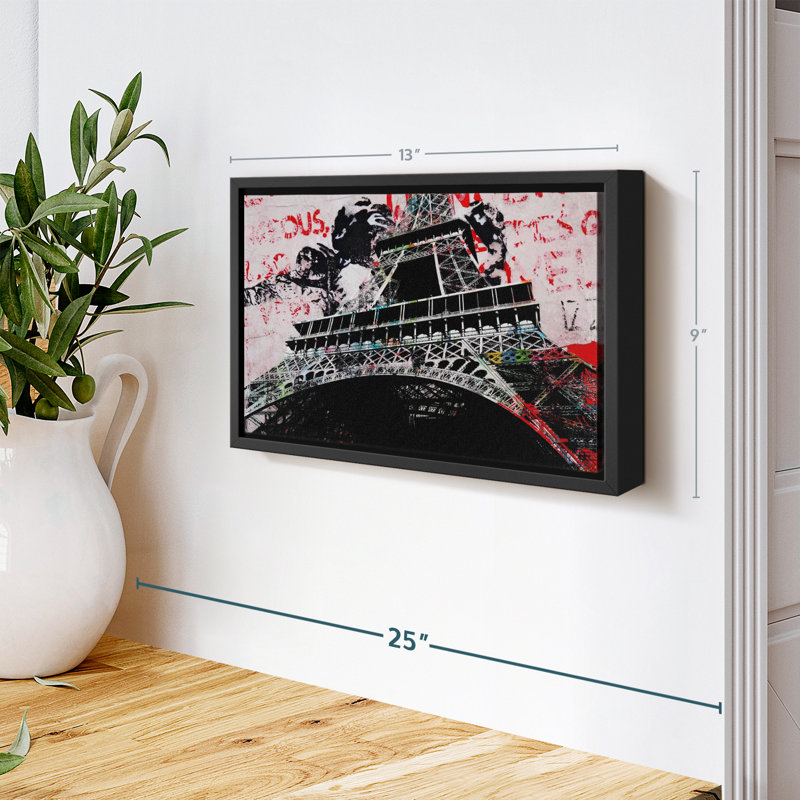 Impression sur toile, Tour Eiffel III, H 9 po x l 13 po