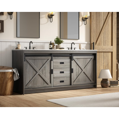 Meuble-lavabo double 72 po Boden