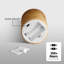 3 Pack Gold Flameless Pillar Candles with Remote: Flickering, Real Textured Wax, Battery-Operated LED Candles-763627418