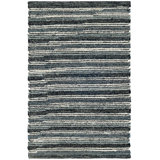 Francisco Black Handwoven Cotton Rug