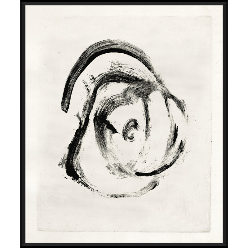 Mid-Century Homage - Peinture encadrée sur papier, H 25 po x l 21 po x P 1,75 po