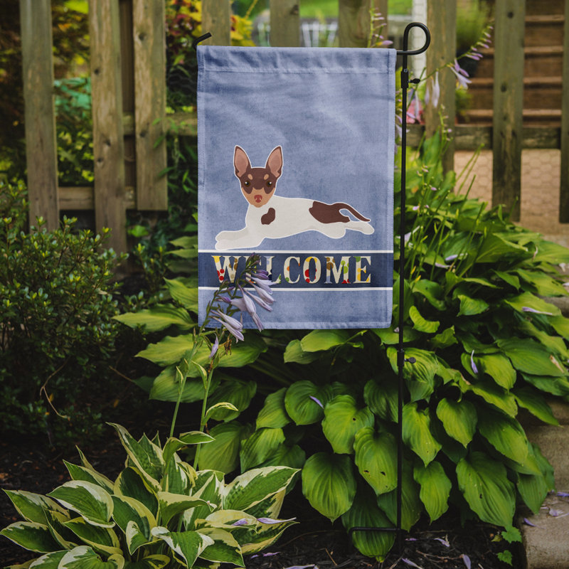 Drapeau impérial Shih Tzu Welcome Garden taille 9EC59815D20042D399EE9FCE8498D299, Fox terrier miniature brun