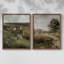 «Vintage Landscape XLV», impression giclée sur cadre - ensemble de 2-358525703-358525699