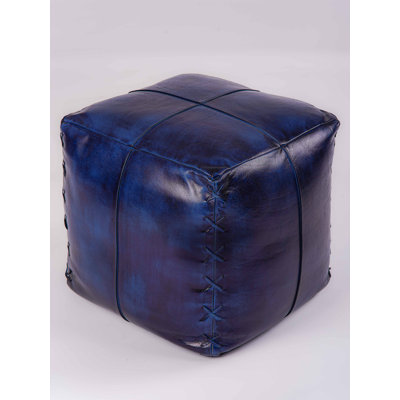 Conyingham Leather Pouf