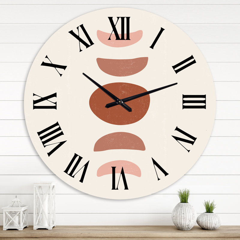 Minimal Moon Phases - Horloge murale moderne, Grand