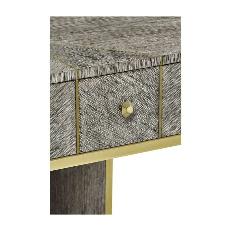 Geometric 1 - Drawer Solid Wood Nightstand