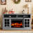 Anias TV Stand For TVs Up To 70" With Electric Fireplace Included-1990700109