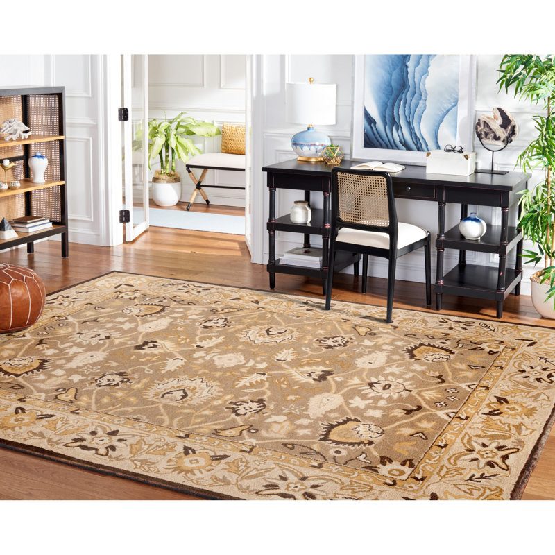 Tapis oriental en laine touffeté à la main Tingley, Rectangle 8 pi x 10 pi