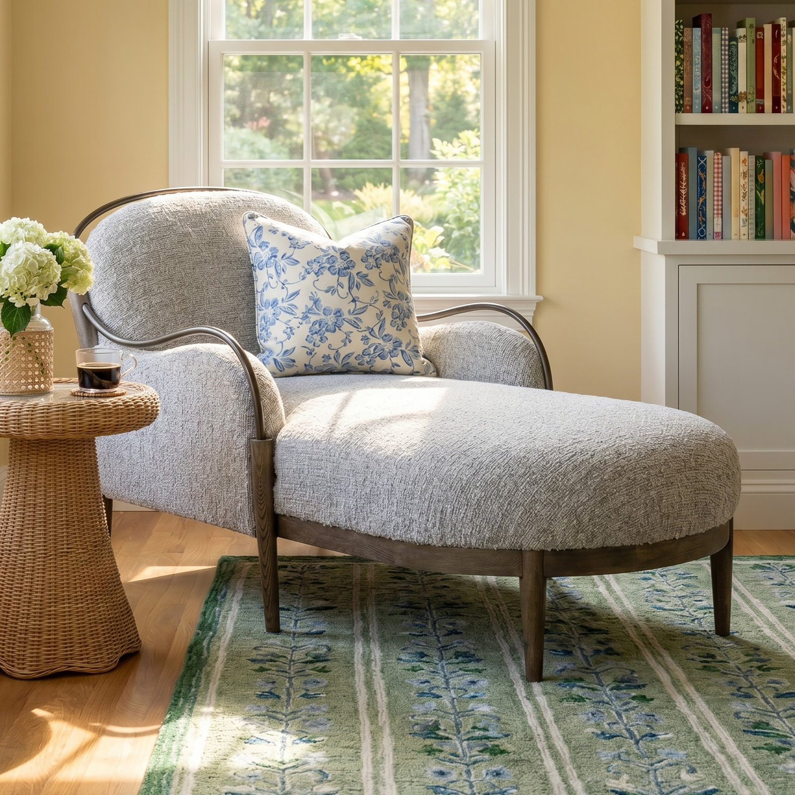 Demi Chaise, Gray Acrylic
