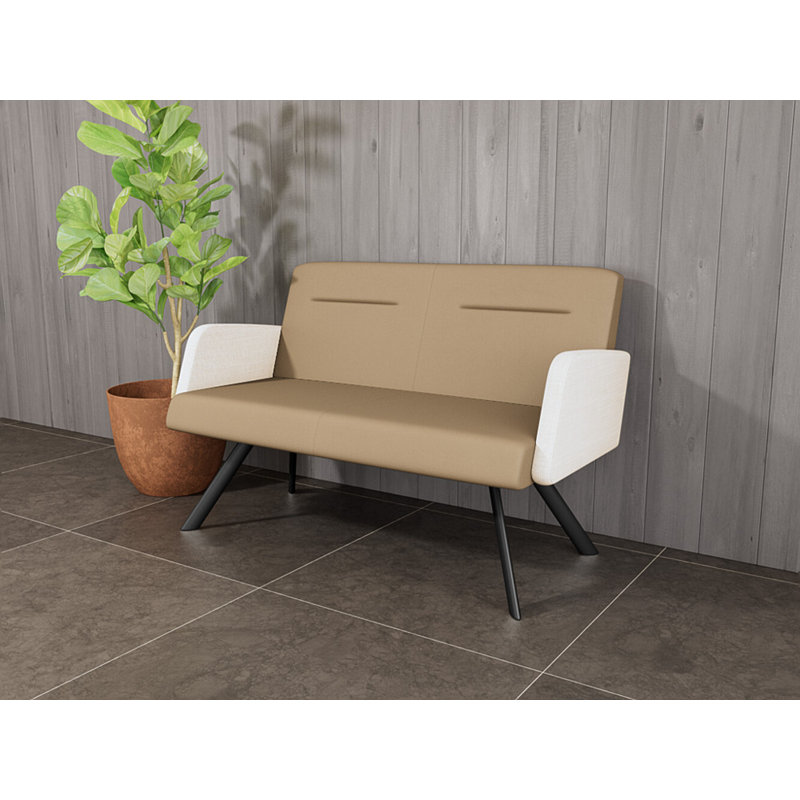 Causeuse Willow, Noir, Patriot Plus taupe / calcaire Chambray, Yes