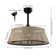 Cressida 23.75" Traditional Bohemian 6-Speed Metal/Bamboo Mobile-App/Remote-Controlled Height-Adjustable Dimmable Caged Integrated LED Ceiling Fan