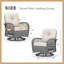 Chaise de patio pivotante avec coussins Ambrin-1504309546