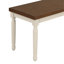 Classic 6-Piece Dining Set Wooden Table And 4 Chairs With Bench For Kitchen Dining Room