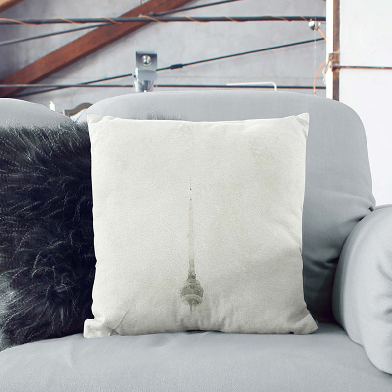 Square Throw Cushion, 40cm H x 40cm W x 15cm D