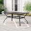 Jackie 6 - Person Patio Dining Set Umbrella Hole Included Rectangular Table-988272748