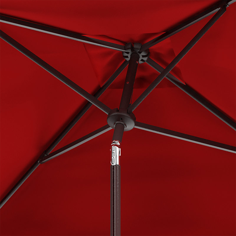 Parasol de marché carré 7,5 pi Towerside, Rouge