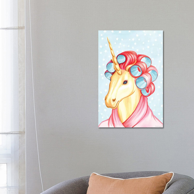 Unicorn by Amélie Legault - Wrapped Canvas Gallery-Wrapped Canvas Giclée, 66.04 cm H x 45.72 cm W x 1.91 cm D