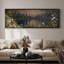 «Enchanted Forest Lake with Golden Accents Art», impression sur art-2041799177-2041799183