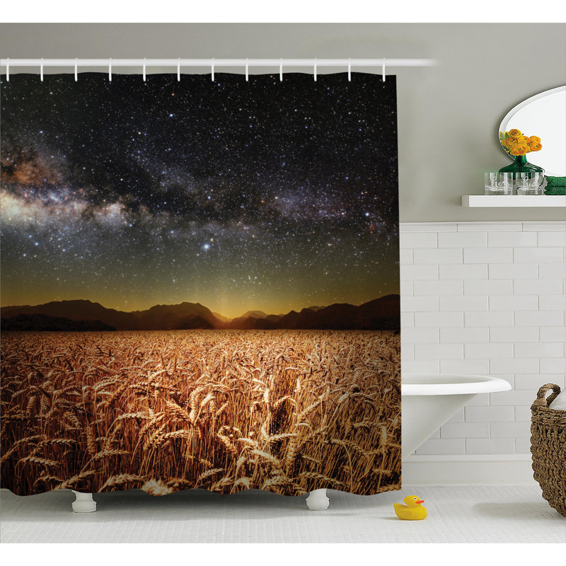 Rideau de douche simple space twilight, l 69 po x L 75 po