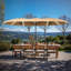  Parasol d'extérieur 15 pi avec base solaire et nervures en fibre de verre 15 pi-571553861