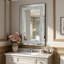 Grand miroir suspendu en cristal Crystal Diamond