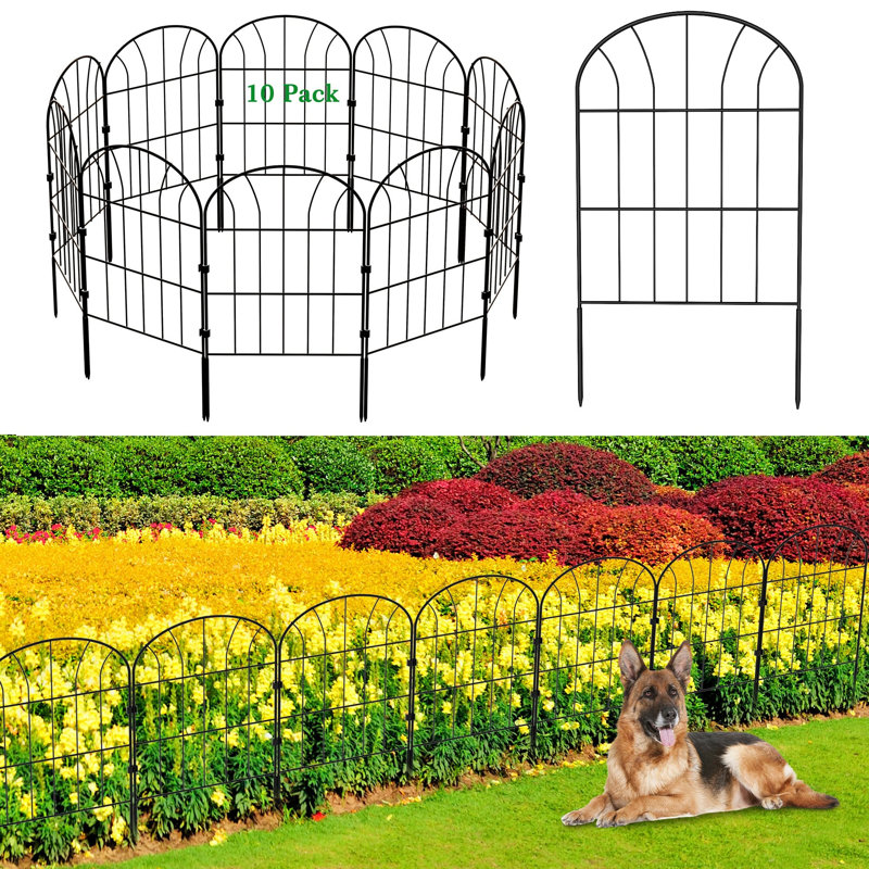 61cm H x 33cm W Metal Fence Panels