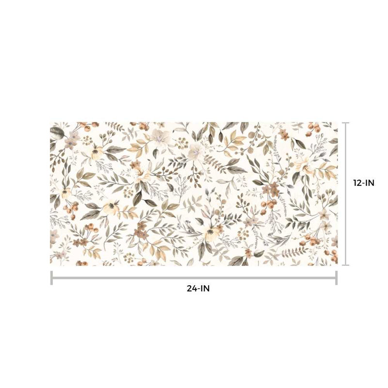 Idyll 24" x 48" Porcelain Patterned Wall & Floor Tile, Autumn