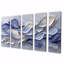 Mauve blanc élégant veines de pétales de fleurs I - Art mural fleurs - décoration murale moderne-1610062320-1610062321