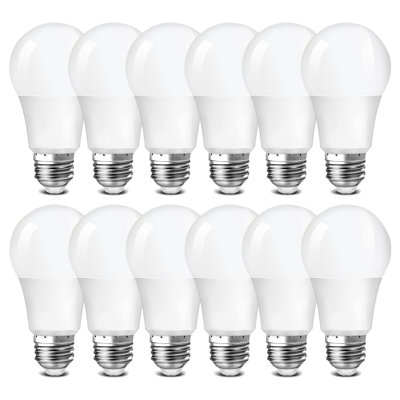 Ampoules à DEL A19, ampoules à DEL équivalentes à 100 watts 3000K, 1000Lm, culot E26, à intensité variable, ampoules à DEL de 14 W (ensemble de 12)
