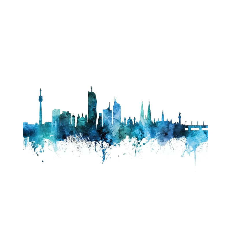 Vienna, Austria Skyline by Michael Tompsett - Wrapped Canvas Gallery-Wrapped Canvas Giclée