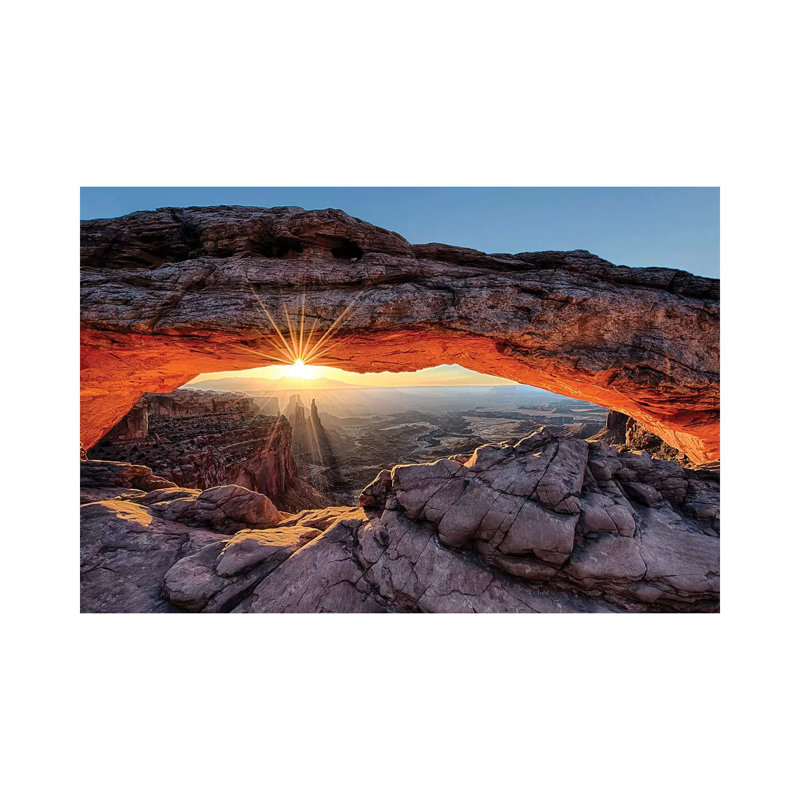 Mesa Arch Sunrise by OLena Art - Wrapped Canvas Gallery-Wrapped Canvas Giclée, 20.32 cm H x 30.48 cm W