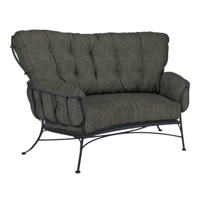 Monterra Outdoor 2 - Seat Loveseat, Graphite, Alcazar Redwood