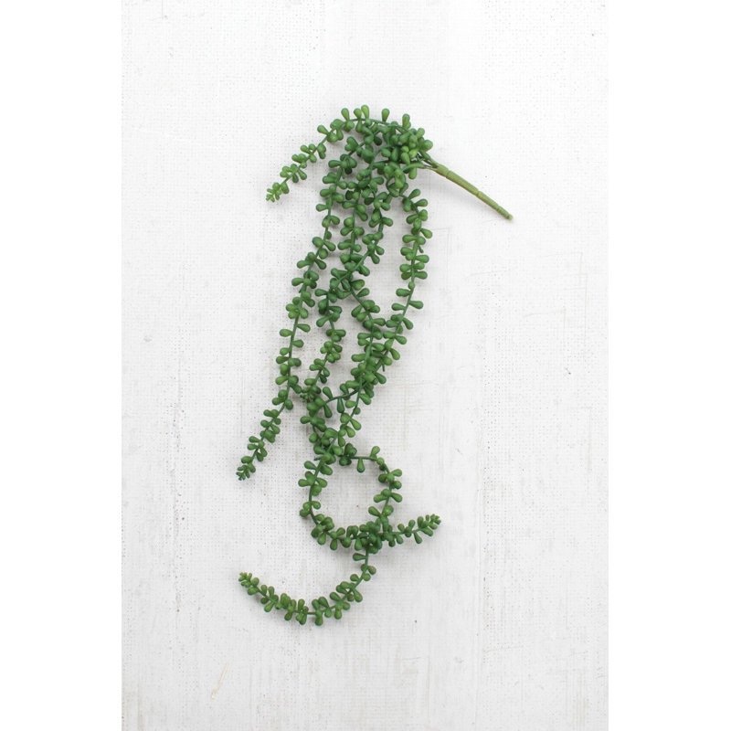  Artificial Necklace Fern Succulent for Home Decor – Hanging Faux Greenery Plant, 29" (Set of 6)