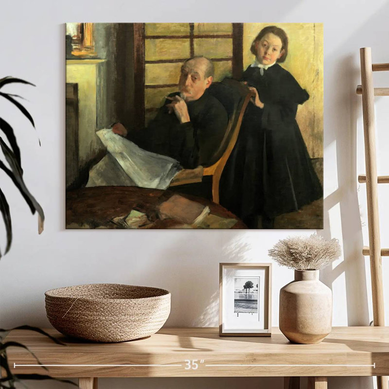 Henri Degas et la nièce Lucie Degas, H 20 po x l 25 po