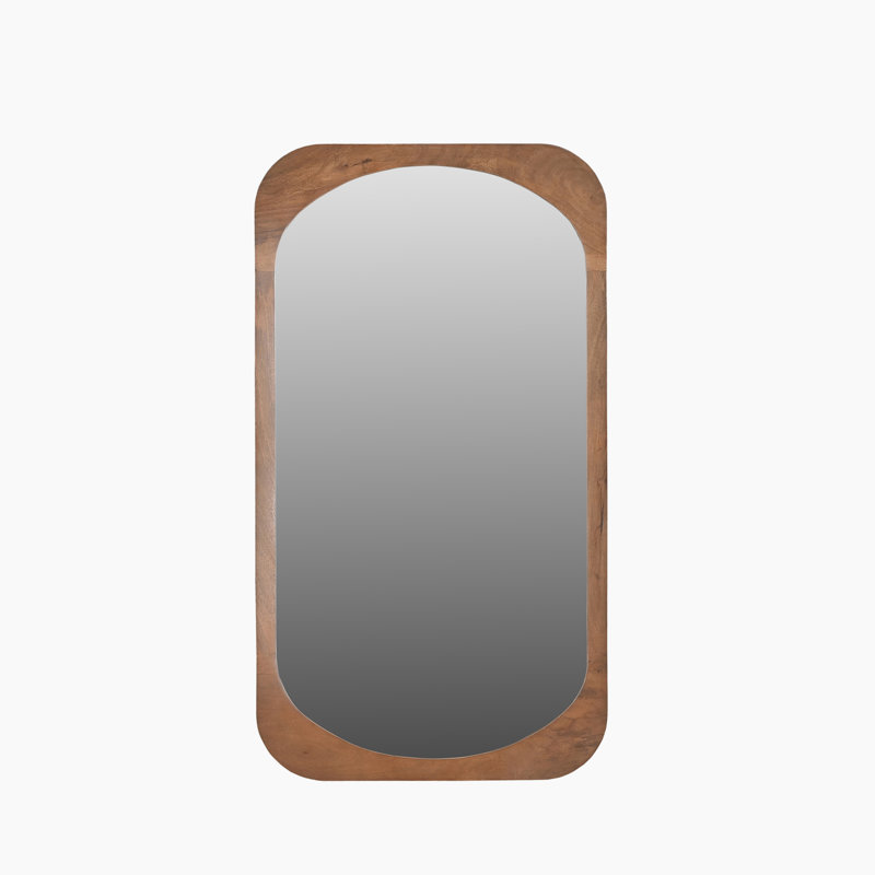 Solid Wood Square Mirror
