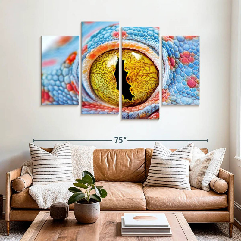 Oeil de gecko Brampt, H 42 po x l 68 po