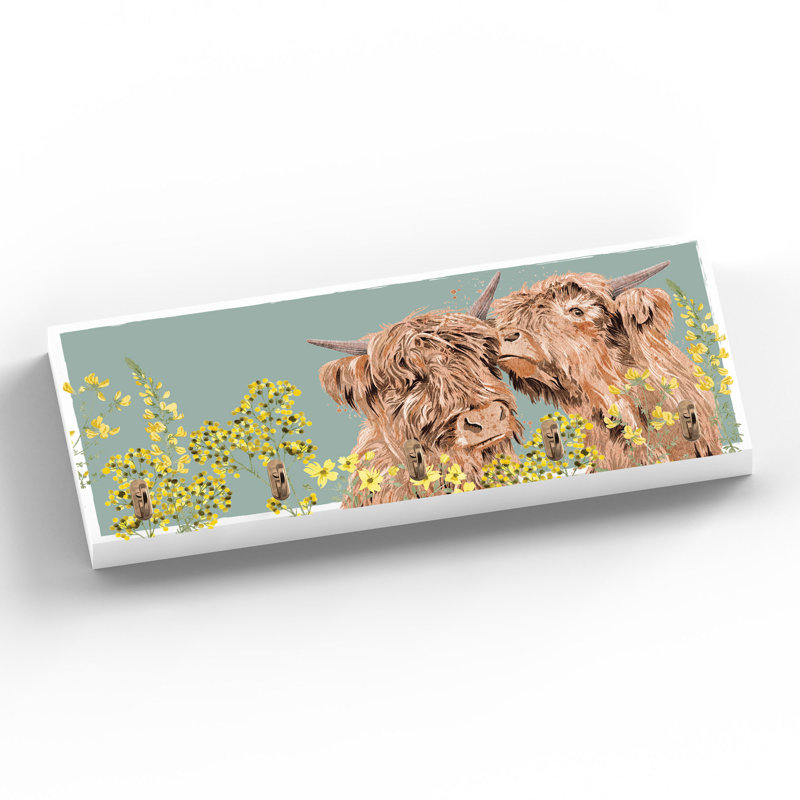 Souvenance Solid Wood Wall Organizer with Key Hooks