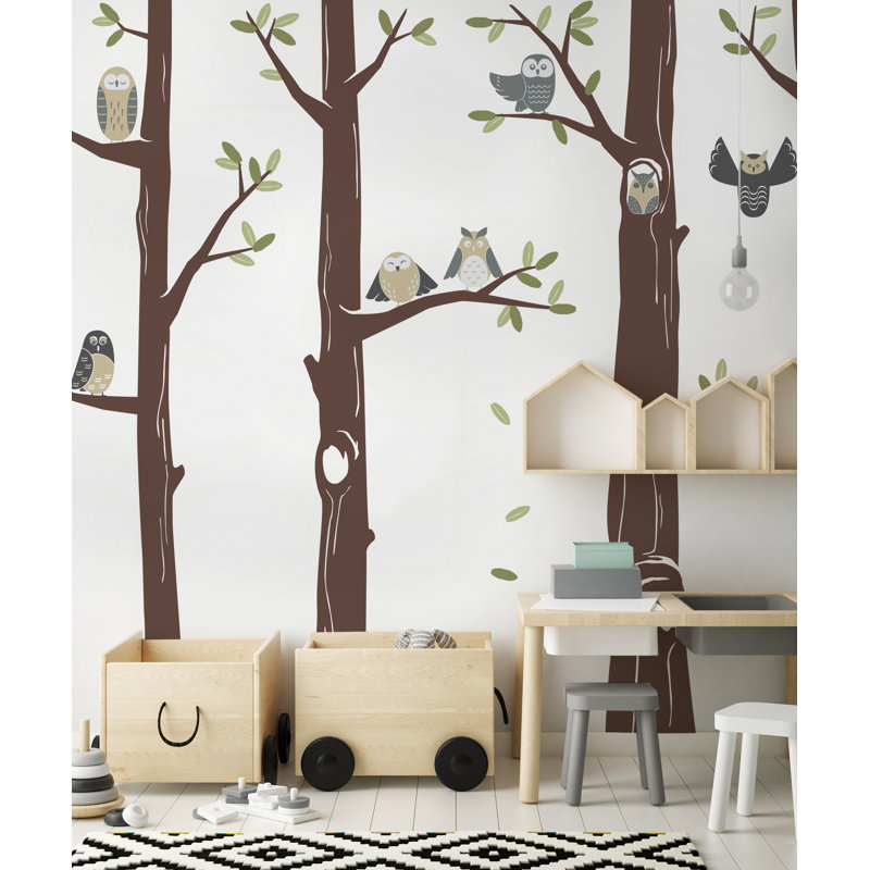 Non-Wall Damaging Accent, Dark Brown/ Gray/ Light Brown