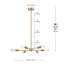 Lustre en laiton mat 6 lumières Jeiner-74890670