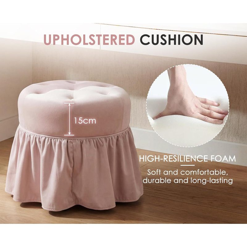 Templer Metal Accent Stool, Pink