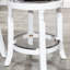 Tabouret 30 ", patiné, assise en tissu-697749349